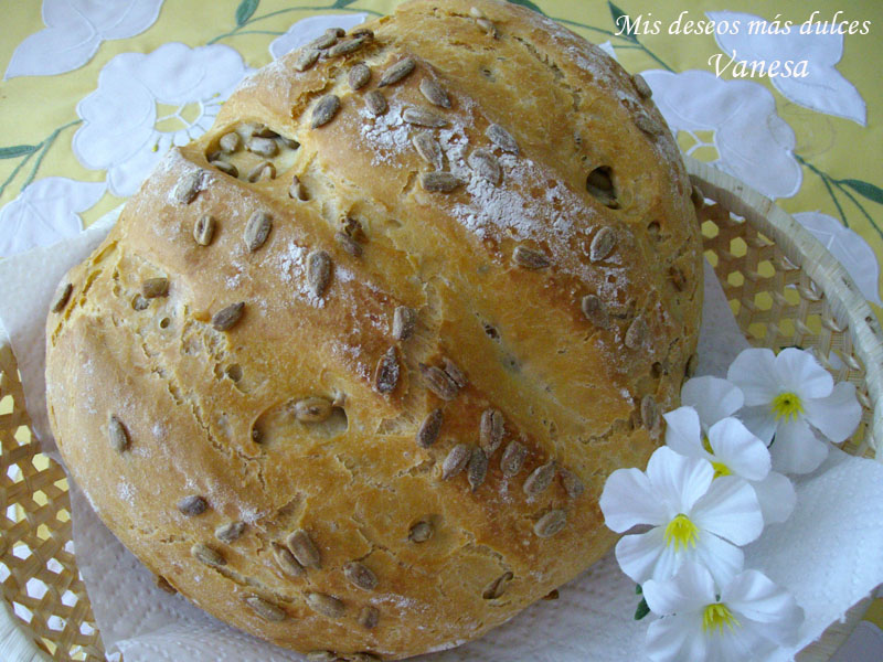 Pan de pipas en Pirex