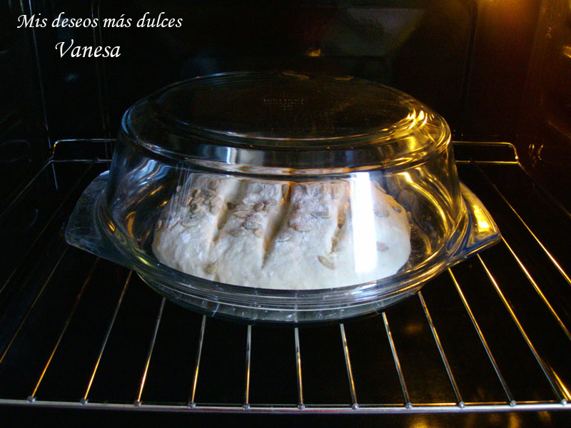 Pan de pipas en Pirex