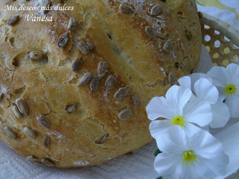 Pan de pipas en Pirex