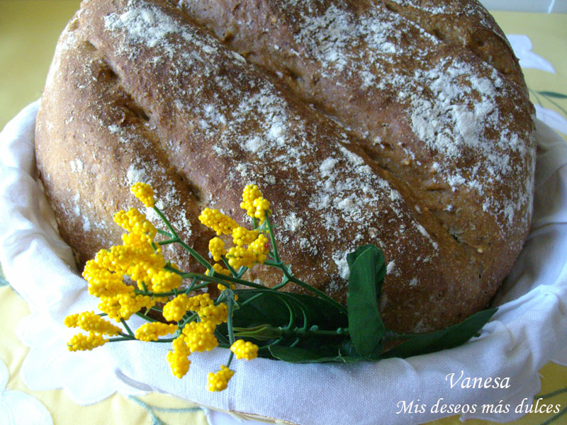 Pan multicereales en Pirex