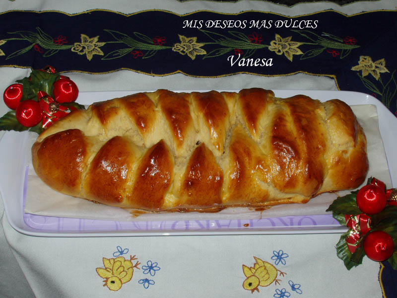 Pan trenza relleno