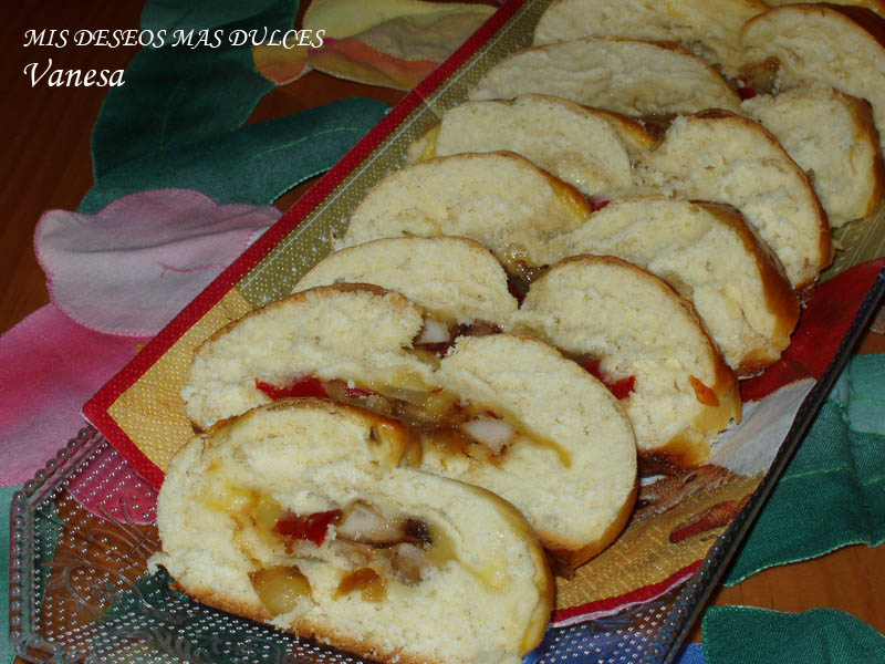 Pan trenza relleno