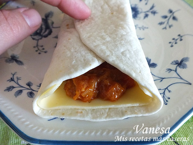 Fajitas mexicanas de atún